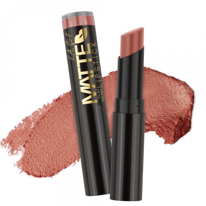 LA.Girl, Matte Flat Velvet Lipstick 3 g - Snuggle 